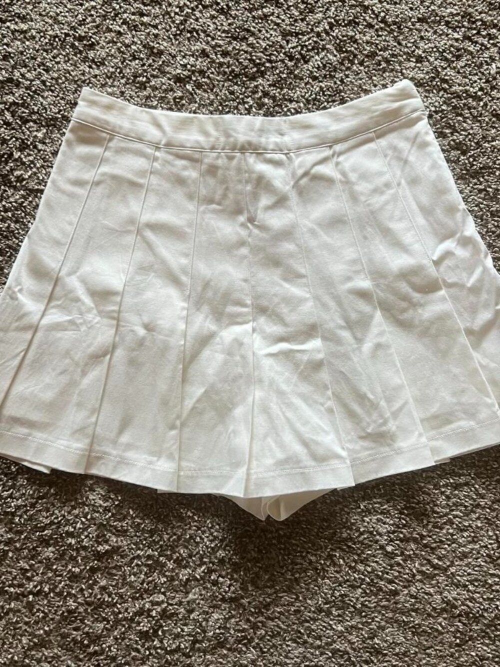 Cotton Candy LA White Pleated Mini Skort